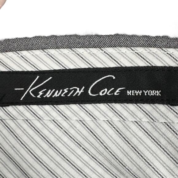 KENNETH‎ COLE Grey Wool Blend Flat Front Classic Dress Pants 38 x 30 - Picture 3 of 7